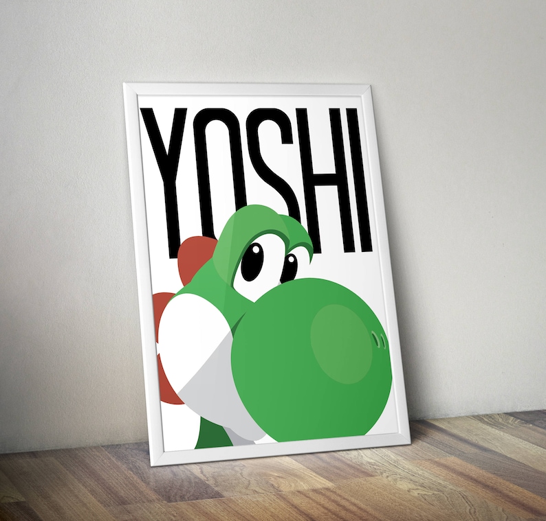 digital images vector graphics digital clip art SPRING SALE 11x14 Yoshi Printable Poster