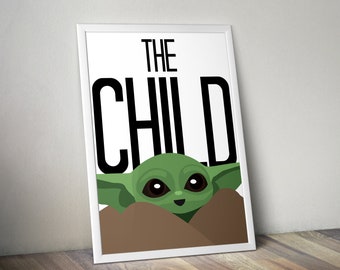 Grogu-poster - het kind Star Wars-kunst (11 x 14" afdrukbaar)