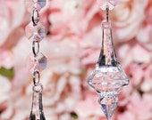 24 Acrylic Faceted Crystal Pendant Drops Hanging Ball Pendants Chandelier Parts Large Wedding Centerpieces Hanging Crystal Garlands Sparkly