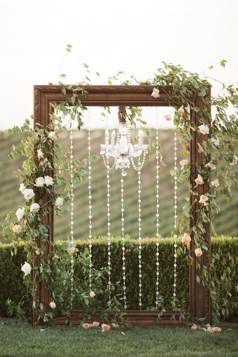 4 Arm Crystal Chandelier Wedding Ceremony Reception Decor Etsy