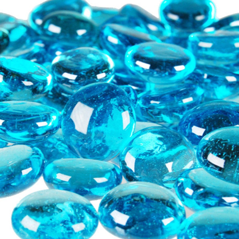 26 Lbs Light Blue Marbles Aqua Flower Arrangement Turquoise Etsy