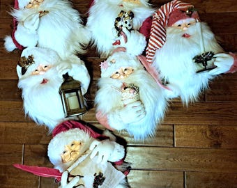 PRE ORDER 2026 Large Santa Claus wreath attachment Christmas Holiday, pre-order ChantybyChanty