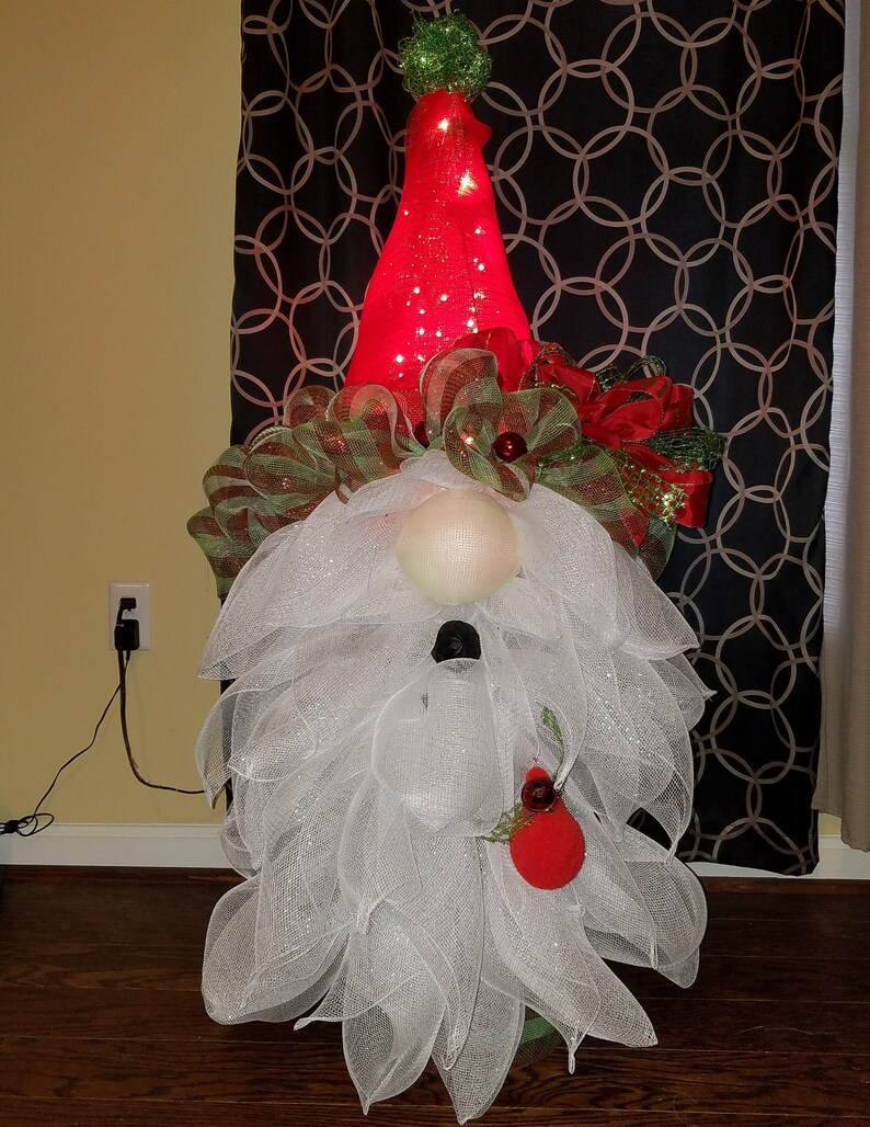 Diy Christmas Painting Tutorial DIY craft projects TUTORIAL Santa Gnome Christmas tree Gnome | Etsy