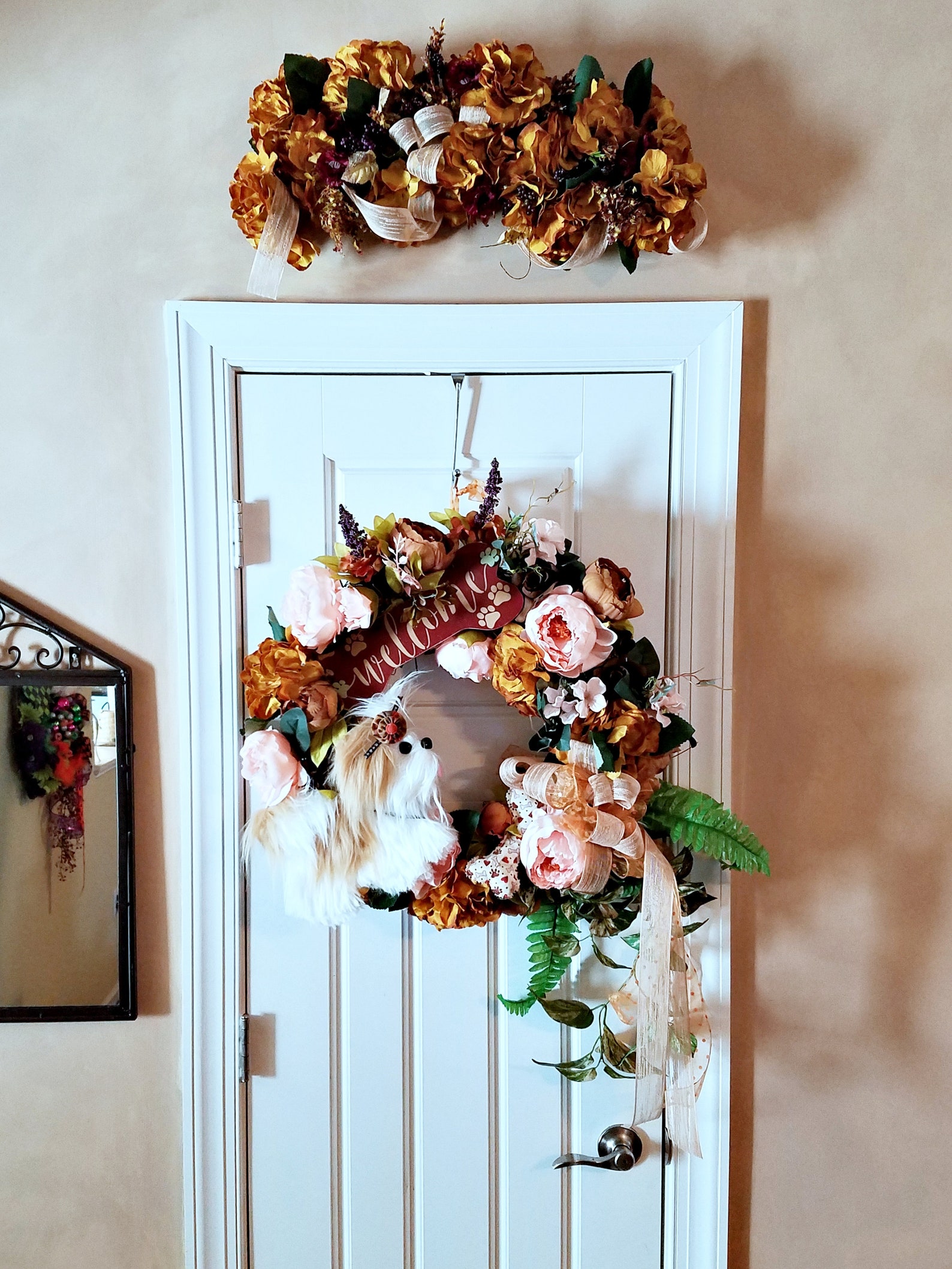 Door Topper Swag Farmhouse Decor to Hang Over Doors Photo Etsy