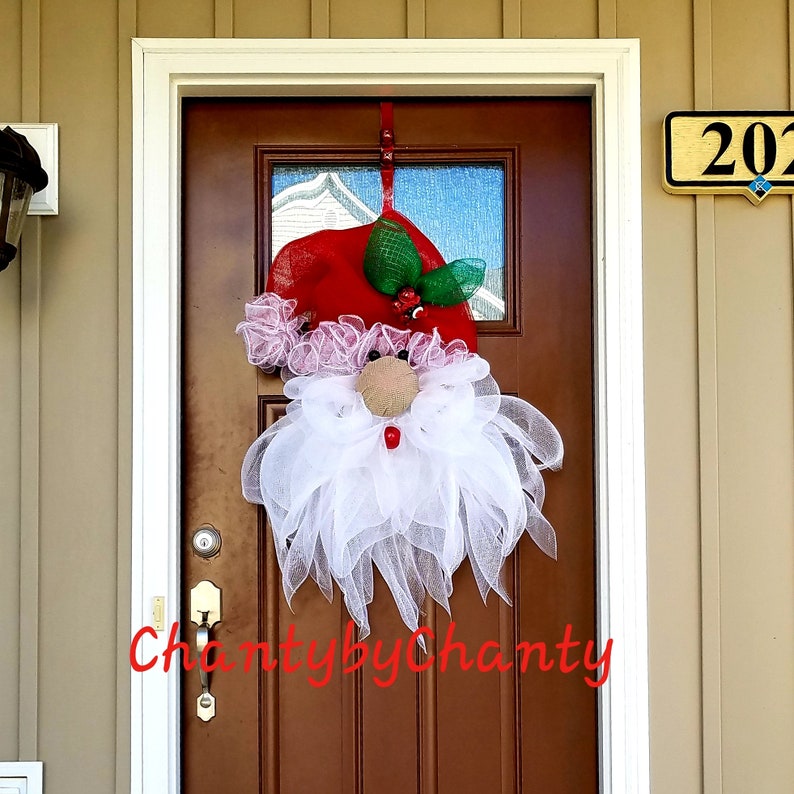 Tutorial Santa Deco Mesh Wreath Diy Holiday Easy Large