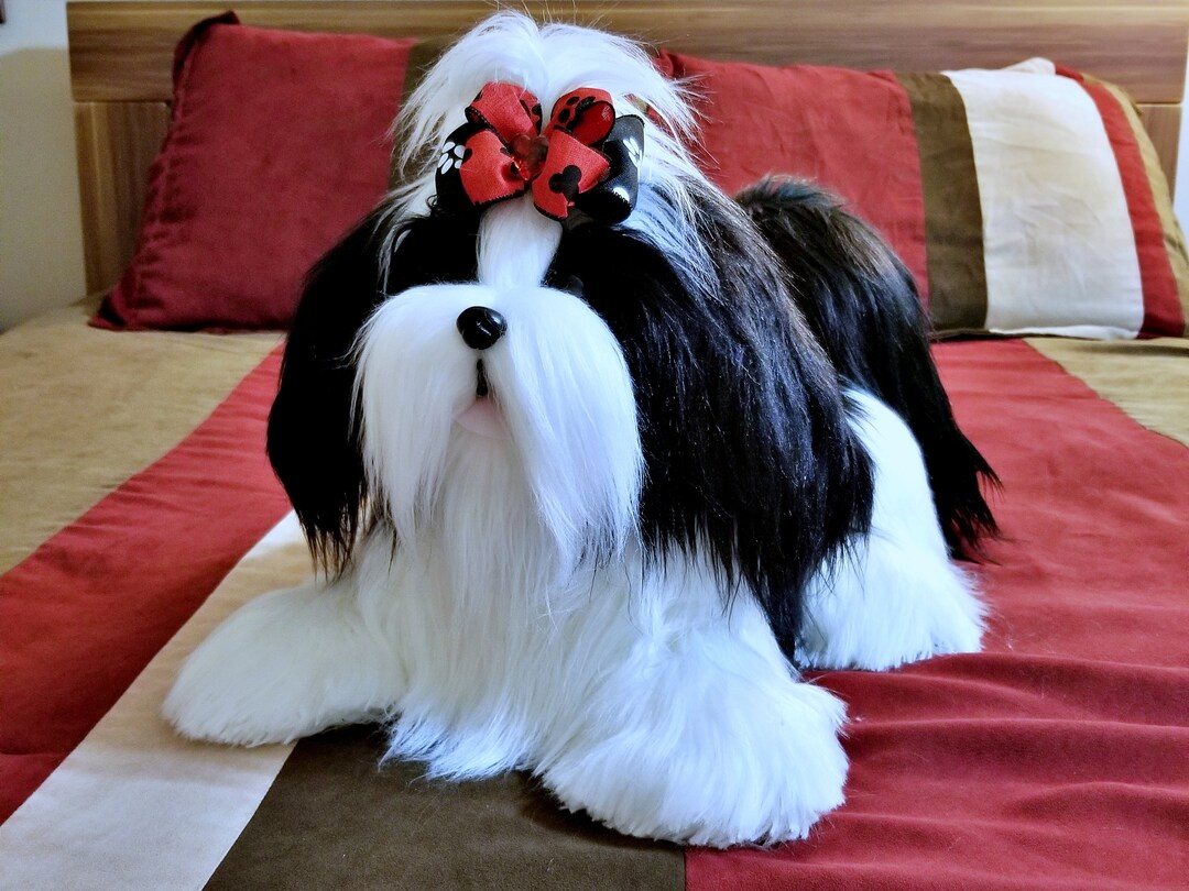Picture of Custom Faux Fur Dog Sculpture: Realistic Pet Figurine - Etsy