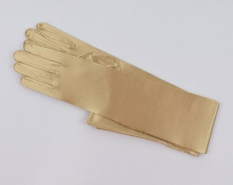 Metallic Shine Extra Long Stretchy Costume Cosplay Gloves 7 Colors Accessory OS