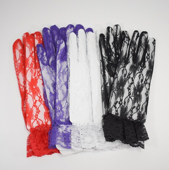 full length lace gloves