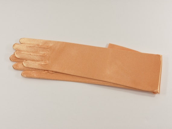 stretch satin gloves