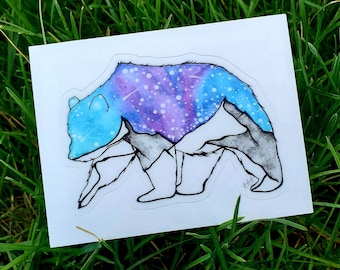 Blue Bear Sticker