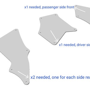 4th Gen 4Runner Splash Guard - dxf, iges, dwg, step File