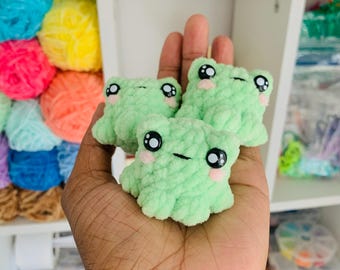 Crochet Mini Frog Plushies