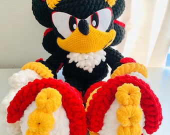 Crochet Shadow the Hedgehog