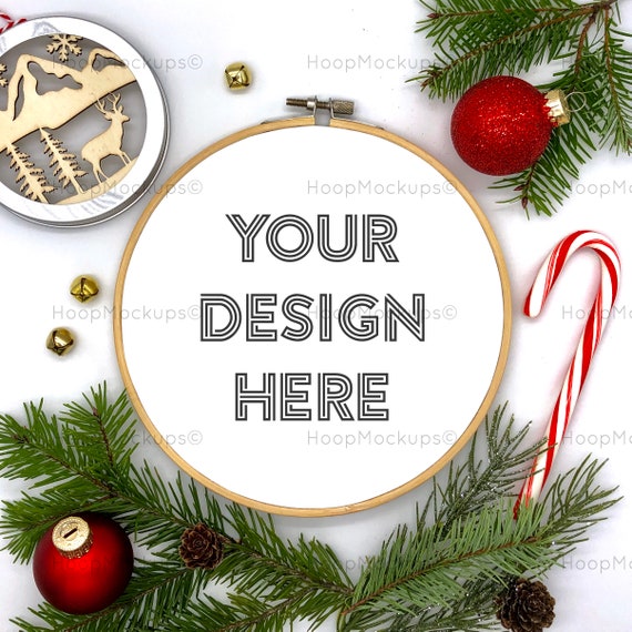 Download Embroidery Hoop Mockup Cross Stitch Pattern Frame Mockup Etsy