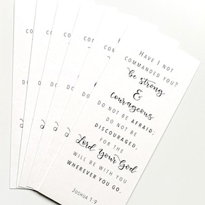 Be Strong and Courageous bookmark (2 sizes)