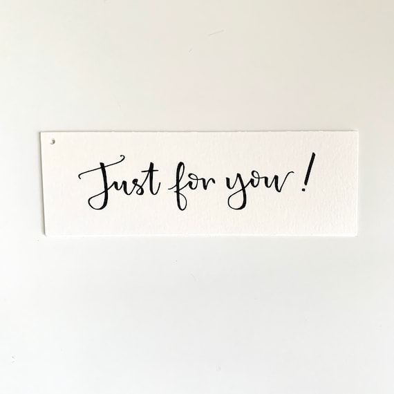 Just for You Gift Tags - Etsy