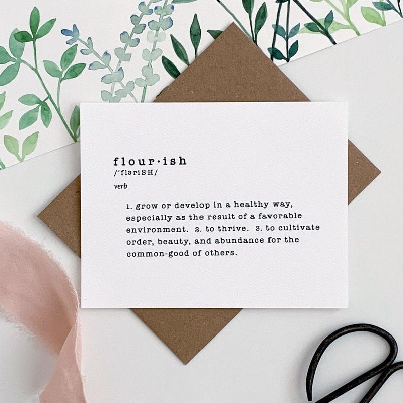 Flourish Notepad - Etsy