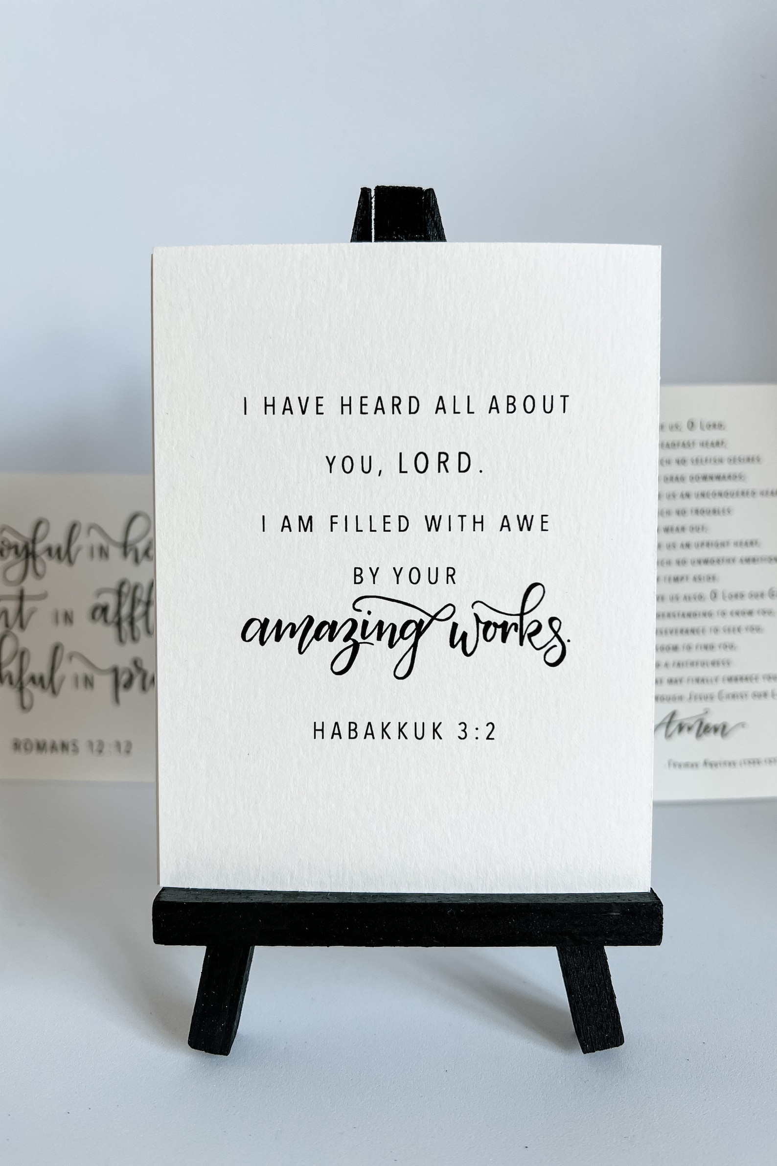 Scripture 7 Card Set, Includes 7 Scripture Inspired Prints and Small ...