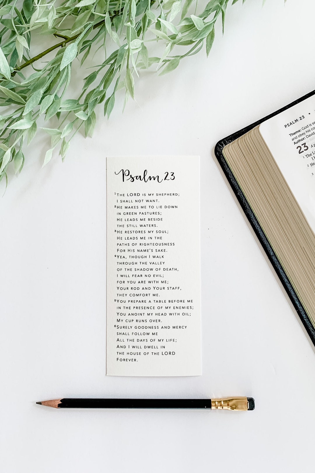 Psalm 23 Bookmarks 2 Sizes - Etsy