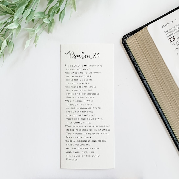 Psalm 23 Bookmarks (2 sizes)