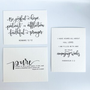 Scripture 7 Card Set, Includes 7 Scripture Inspired Prints and Small ...