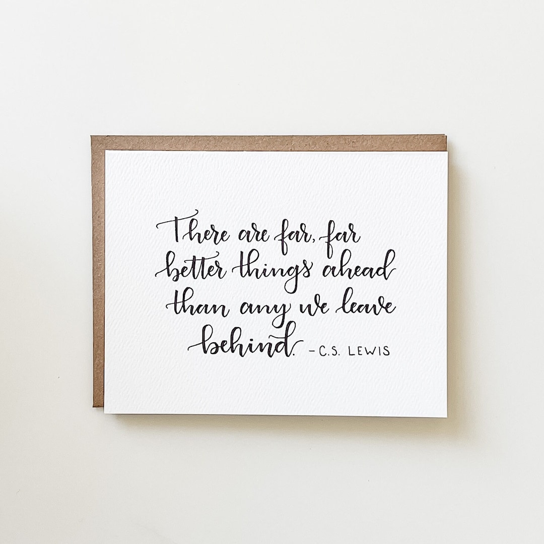 Better Things Ahead. CS Lewis Card - Etsy