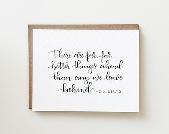 Better Things Ahead. CS Lewis card
