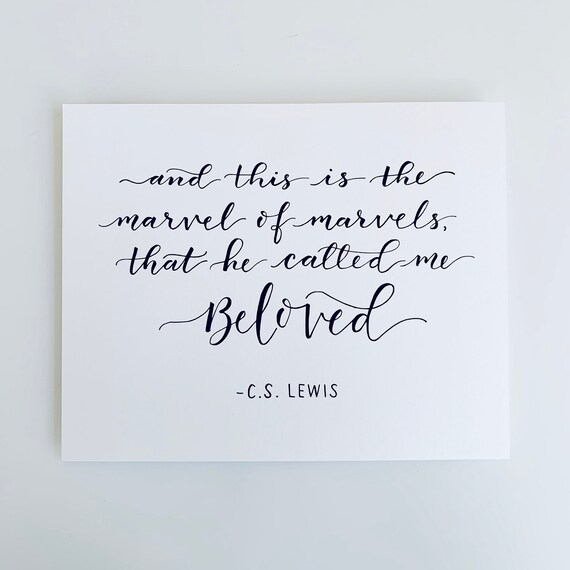 Beloved Cs Lewis Quote Etsy