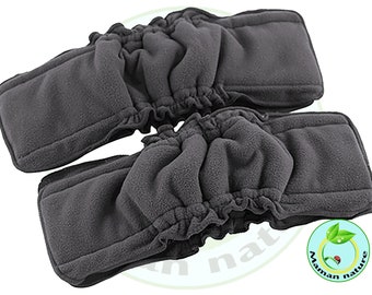 Black reusable diaper inserts