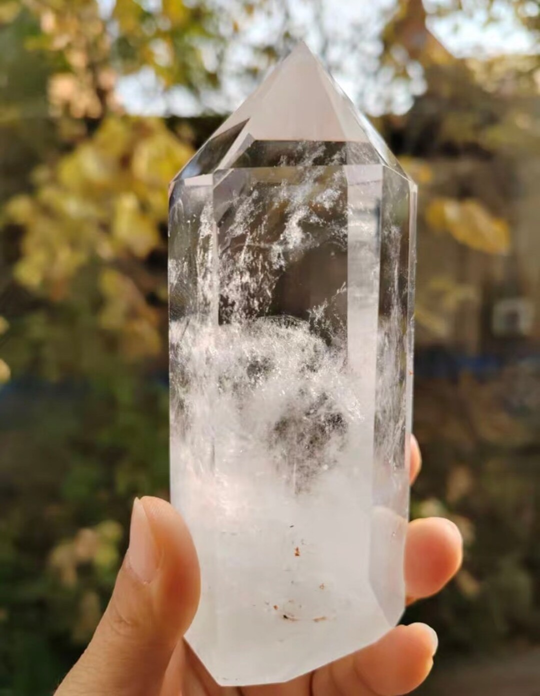 Quartz Column Natural Rock Quartz Crystal Tower Healing Crystal Home Decoration, Rock ...