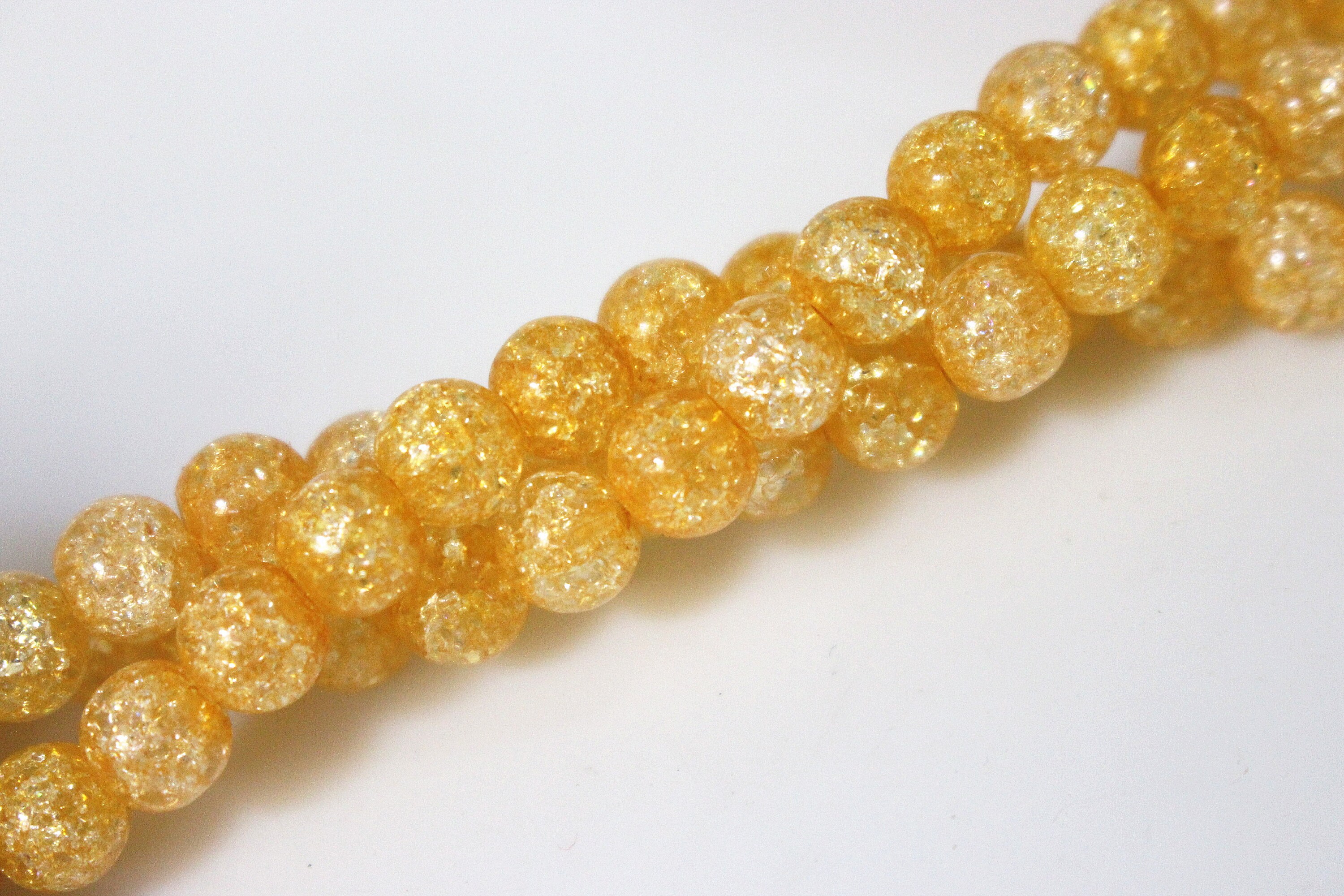 Yellow Citrine Clear Crystal Quartz Round Beads Free Shipping 15" 6mm 8mm 10mm 
