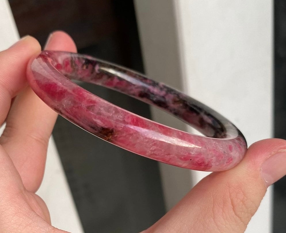 桜のロードナイトバングルブレスレット、女性用ジュエリーギフト（56 x