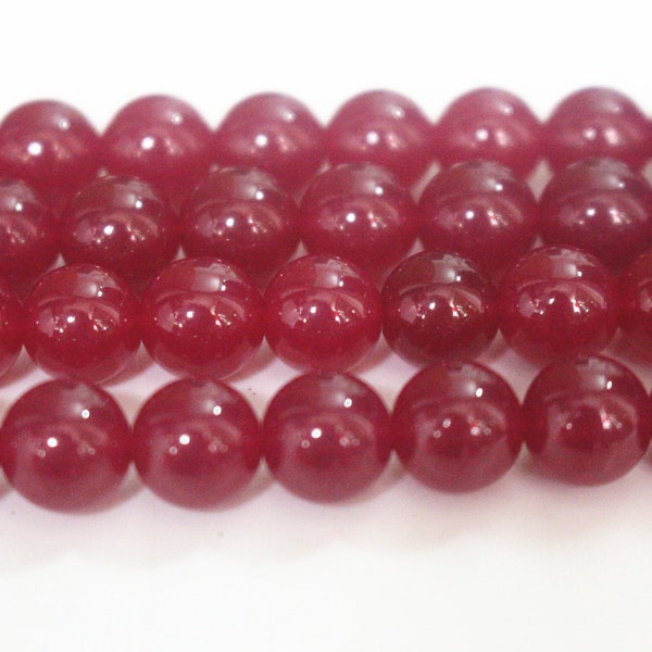 15 Inches Natural lab created rubies Gemstone round 3mm,4mm, 5mm,6mm ,8mm ,10mm,12mm Red corundum round loose beads,Red Ruby bracelet