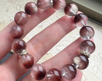 High Quality Rare Purple Rabbit Bunny Hair Quartz Bracelet 9mm for ...