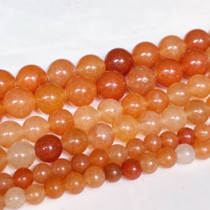 15 Inches Full strand,Natural Red Aventurine Smooth Round Beads 4mm 6mm 8mm 10mm 12mm beads wholesale,loose beads,semi-precious stone