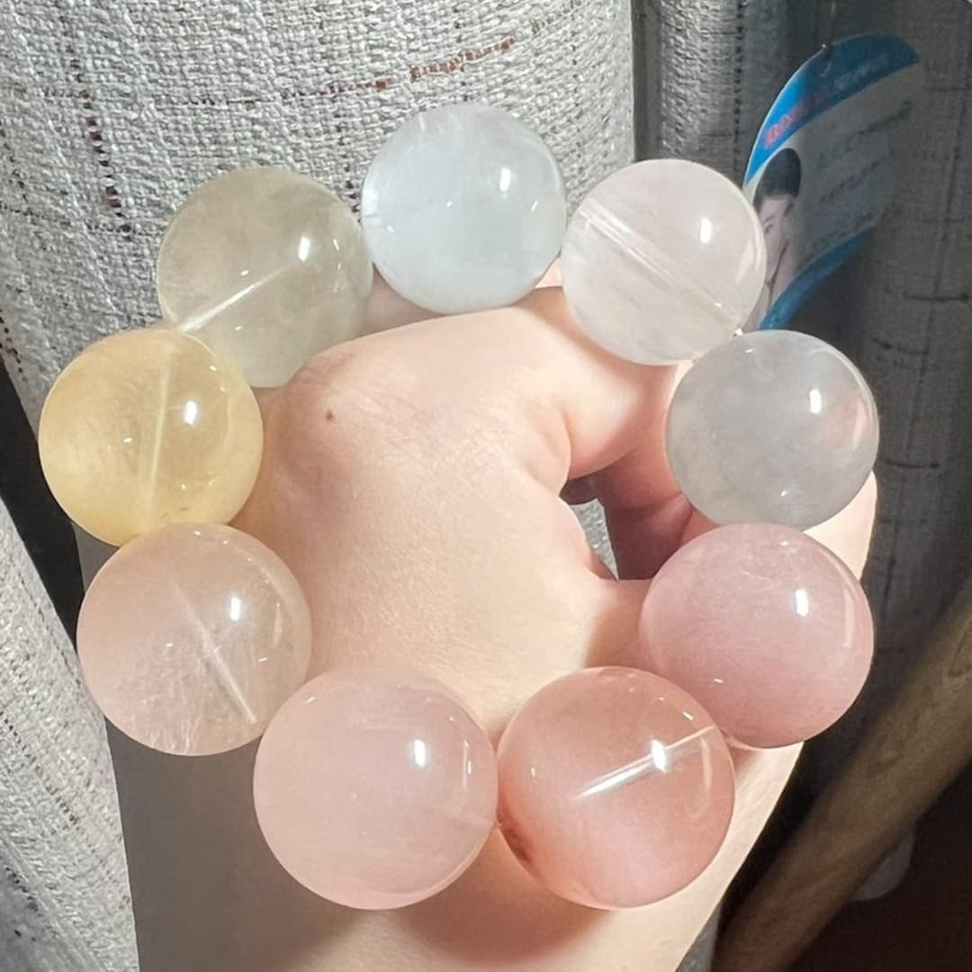 21mm Rare Genuine Natural Rabbit Hair Rutilated Quartz Beaded - Etsy