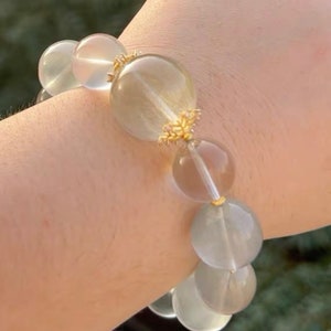 16/18mm Rare Genuine Natural Blue Rabbit Hair Rutilated Quartz - Etsy