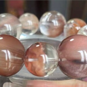 Rare Genuine Natural Rabbit Hair Rutilated Quartz Beaded Bracelet ...