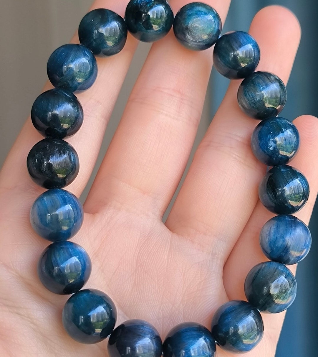Bracelet Kyanite Boules 10 mm