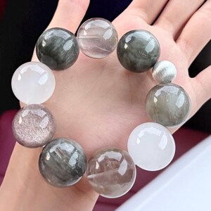 22mm Rare Large Size Genuine Rabbit Hair Rutilated Quartz Beads ...