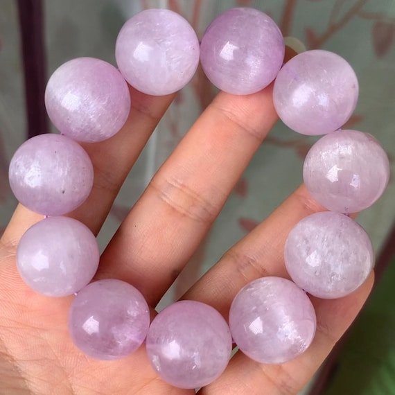 クンツァイトトリフェーンヒデナイトブレスレット