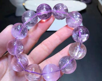 クンツァイトトリフェーンヒデナイトブレスレット