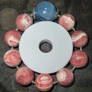 21-23mm Natural Genuine Rhodochrosite beads bracelet, Beautiful Rhodochrosite bracelet,women bracelet,jewelry gifts