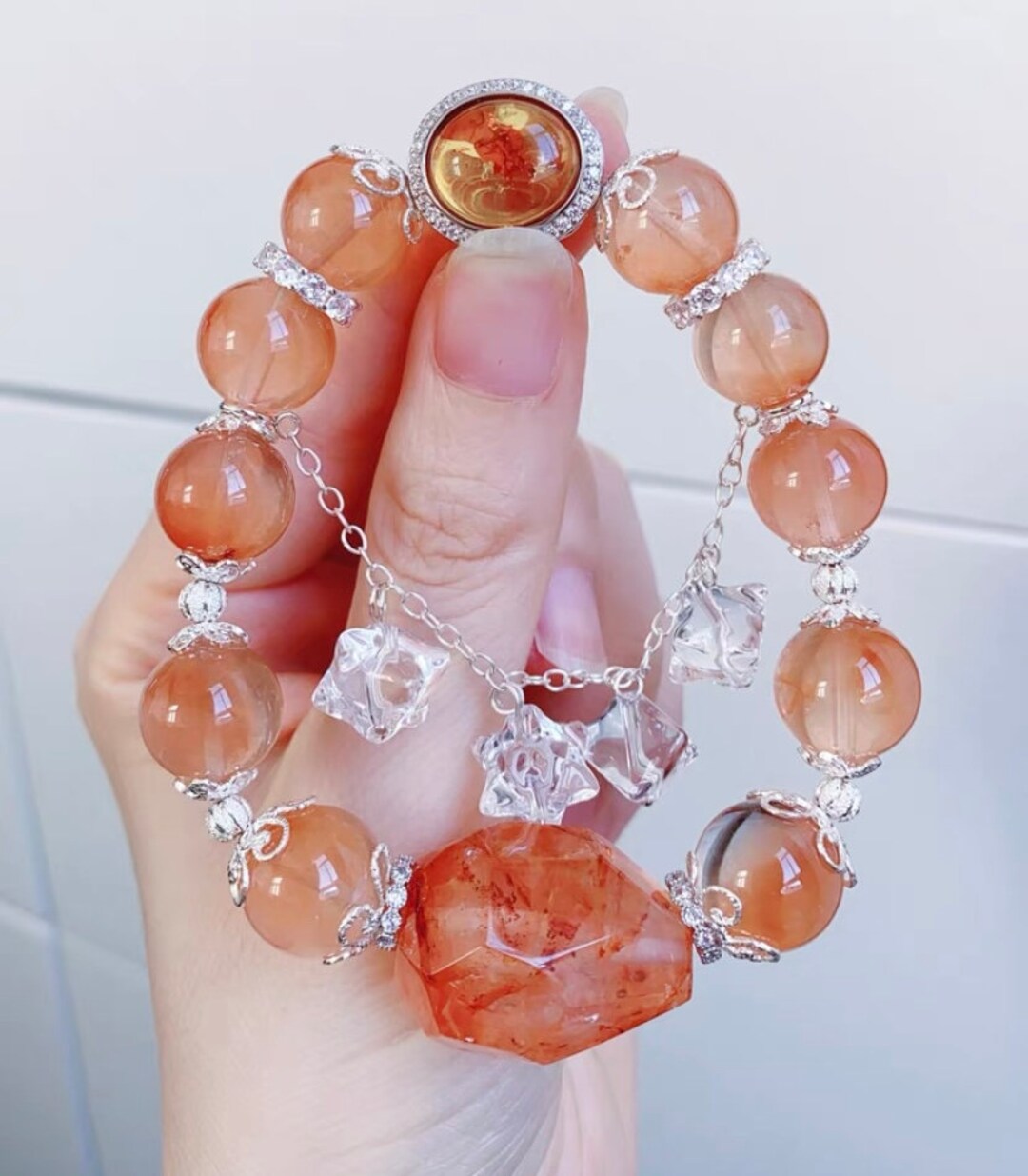 12mm Rare Genuine Natural Orange Rabbit Hair Rutilated Quartz - Etsy