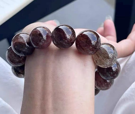 ブラックゴールド スーパーセブン ルチルクォーツ ブレスレット