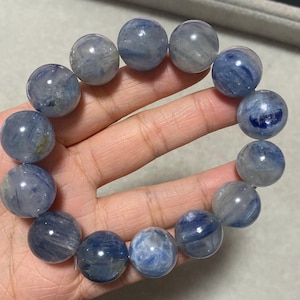 16mm Natural Kyanite beads handmade bracelet,unique gifts,beautiful gifts
