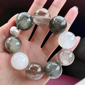 22mm Rare Large Size Genuine Rabbit Hair Rutilated Quartz Beads ...