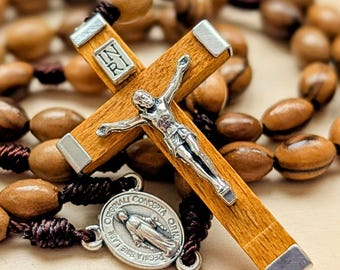 ラ*ミ様 COOTIE クーティ ブレスレット ROTTWEILER ワコマリア Catholic Olive Wood Rosary: Miraculous Medal Centerpiece, Wooden