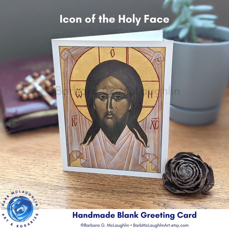 Catholic Cards with Virgin Mary and Sacred Heart of Jesus Artwork, Religious Sympathy Cards, Catholic Gifts for Women, Free Shipping in US image 7