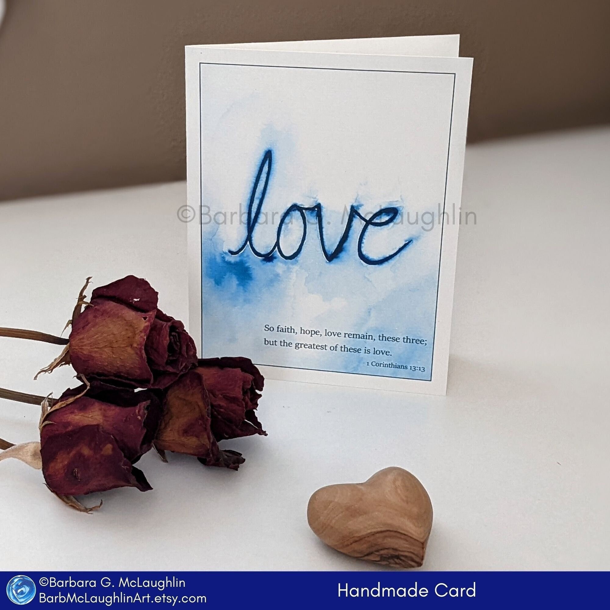 Love Scripture Card With 1 Corinthians 13 13 Bible Verse - Etsy
